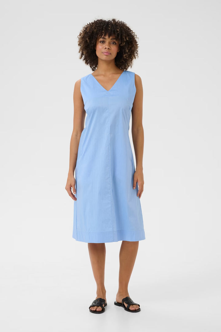 Culture Cunovi Sleeveless Dress In Forever Blue