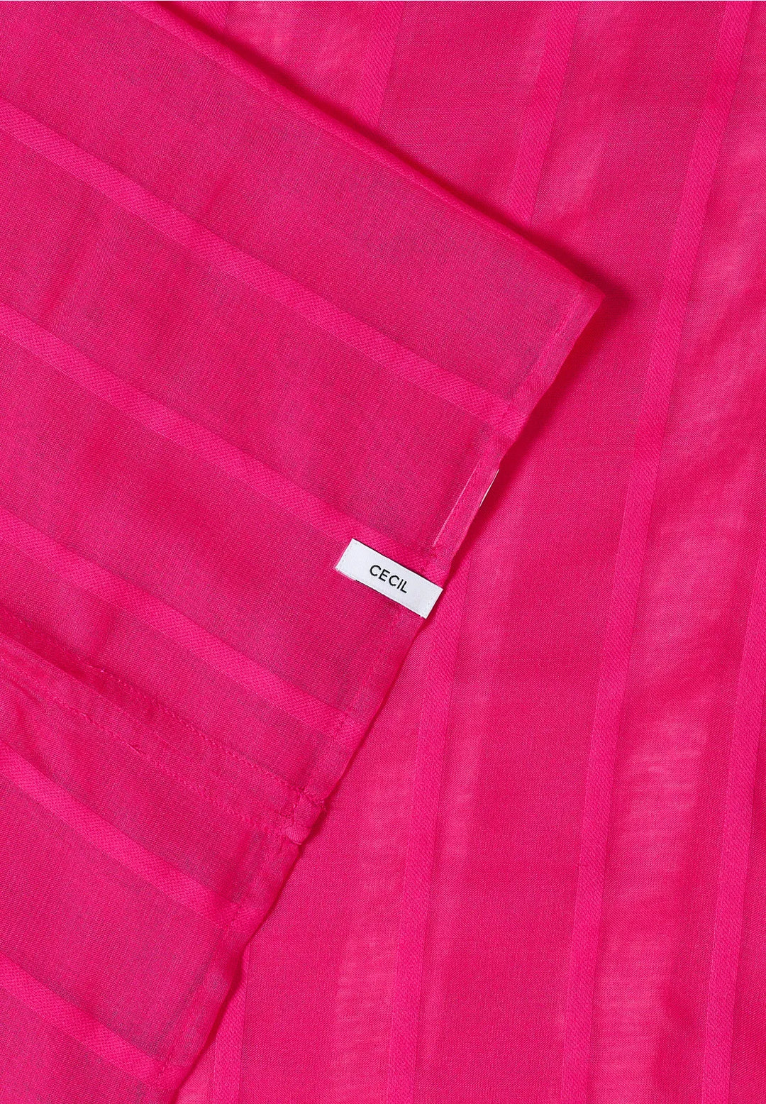 Cecil woven Loop Snood In beetroot pink