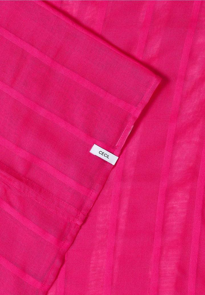 Cecil woven Loop Snood In beetroot pink