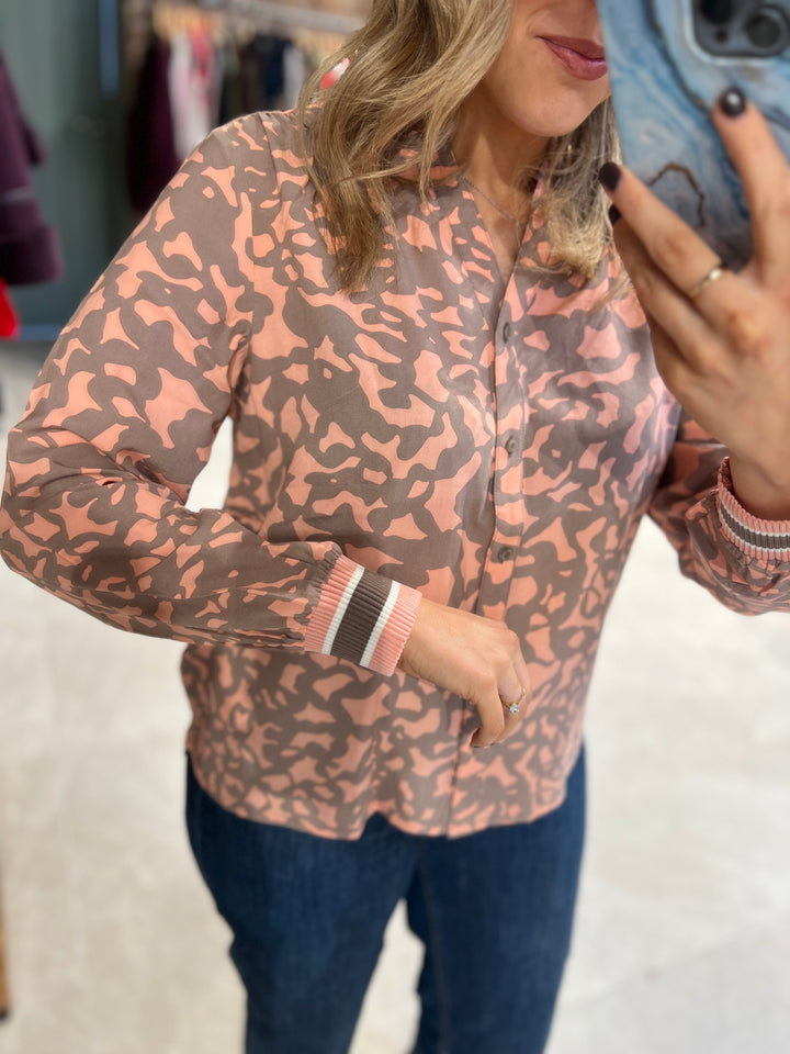 Street One Patterned Blouse In Light Apricot