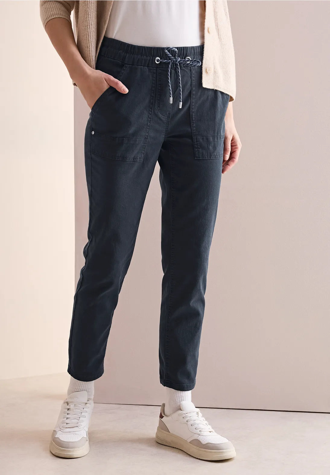 Cecil Tracey Washed Jeans  In Universal Blue