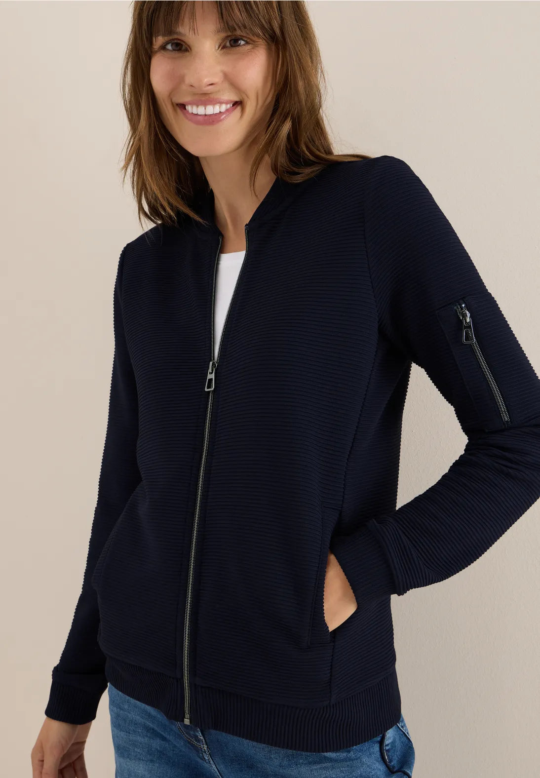 Cecil Ottoman Jacket In Navy