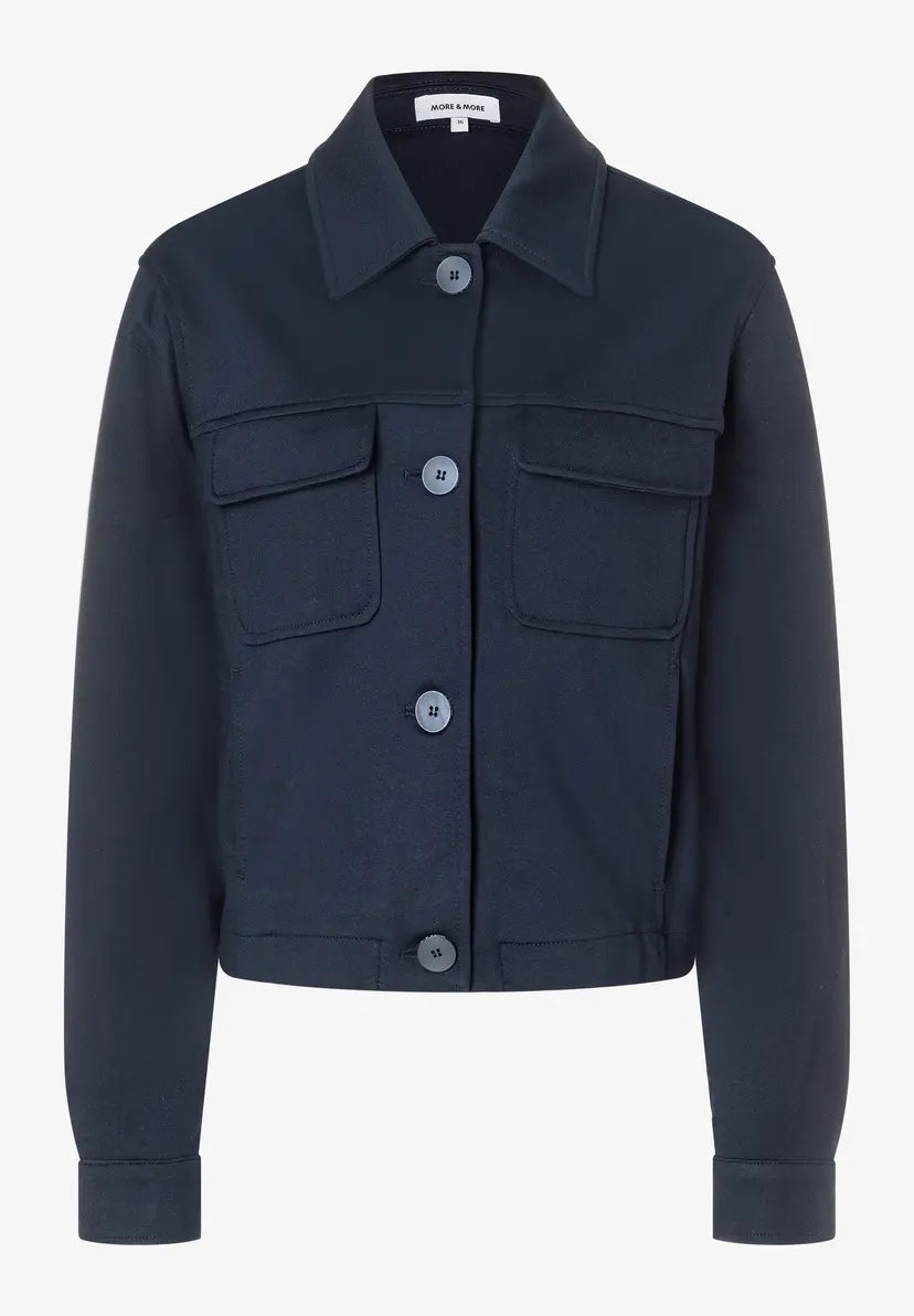 More & More Jersey Jacket In Navy