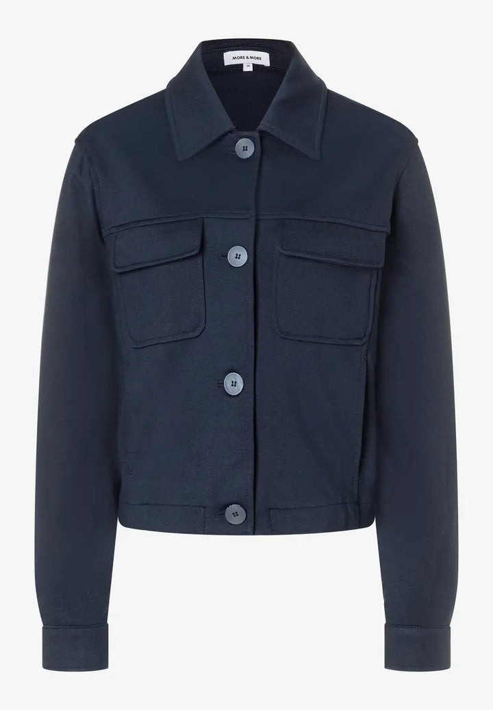 More & More Jersey Jacket In Navy