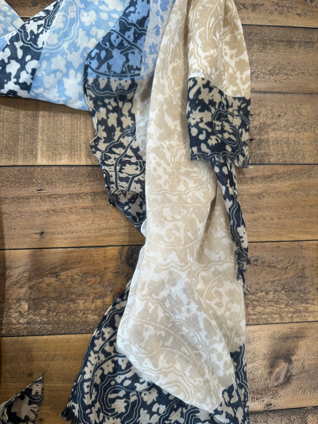 Soya Concept Denezia Scarf In Blue Multi