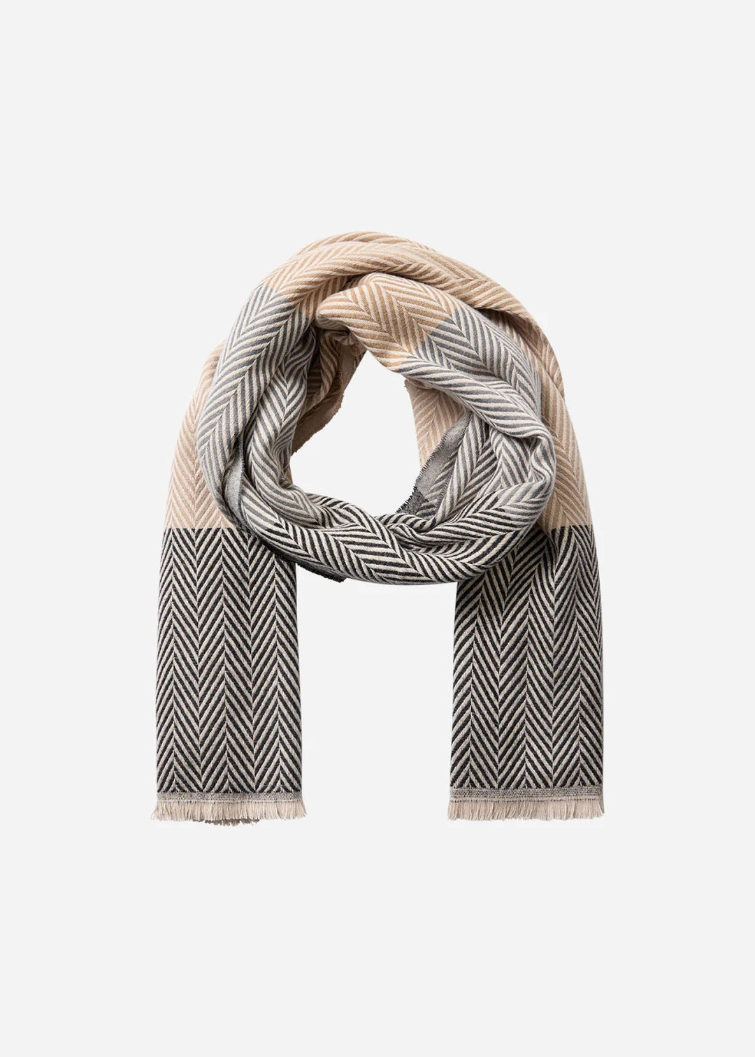 Soya Concept Ilsebet Scarf In Sand Multi