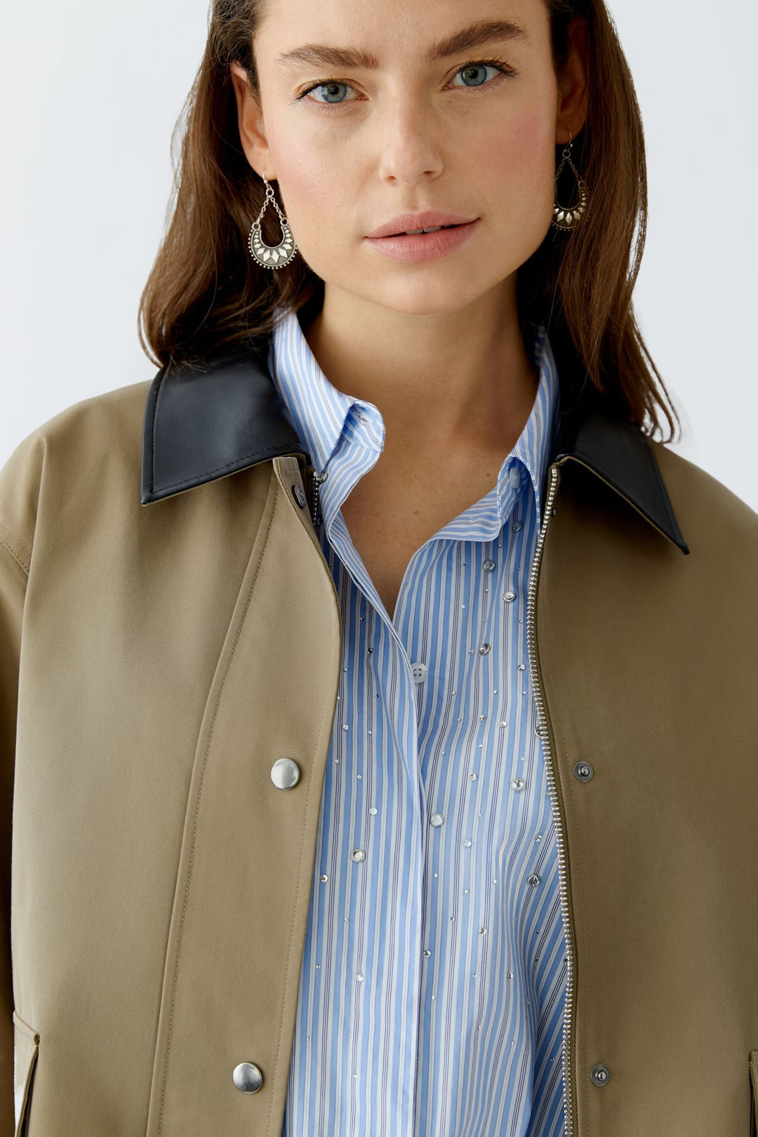 Oui Jacket In Khaki