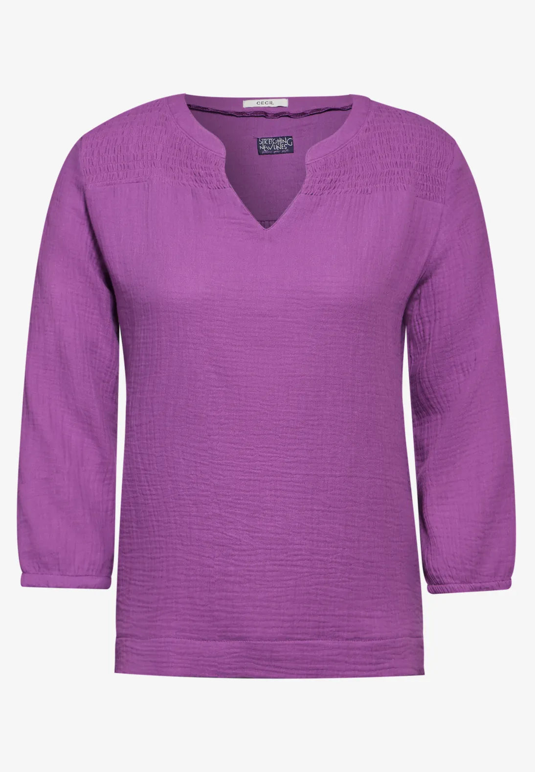 Cecil Musselin Blouse In Iced Violet