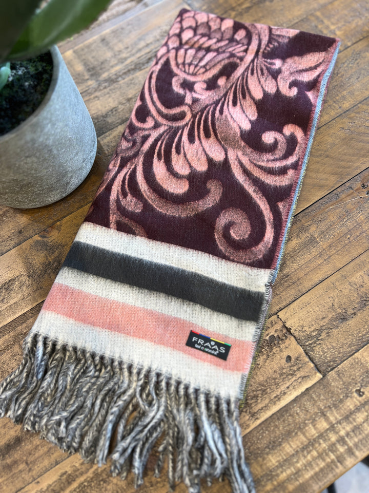 Cashmink Paisley Patterned Scarf In Multicoloured