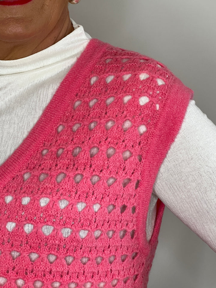 Nümph Nulaya Vest In Pink Lemonade