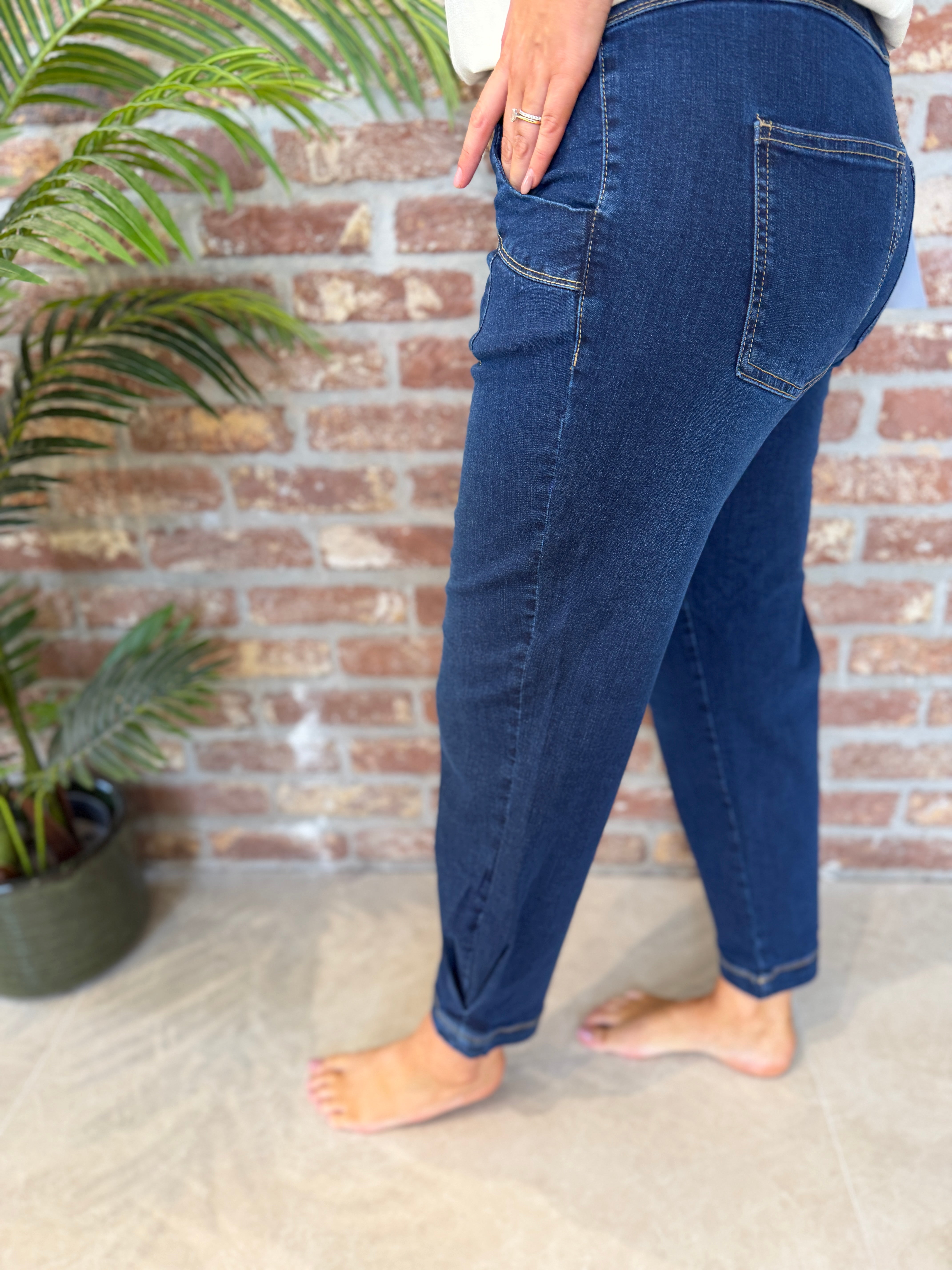 Rachell 7/8 jeans in fjord navy