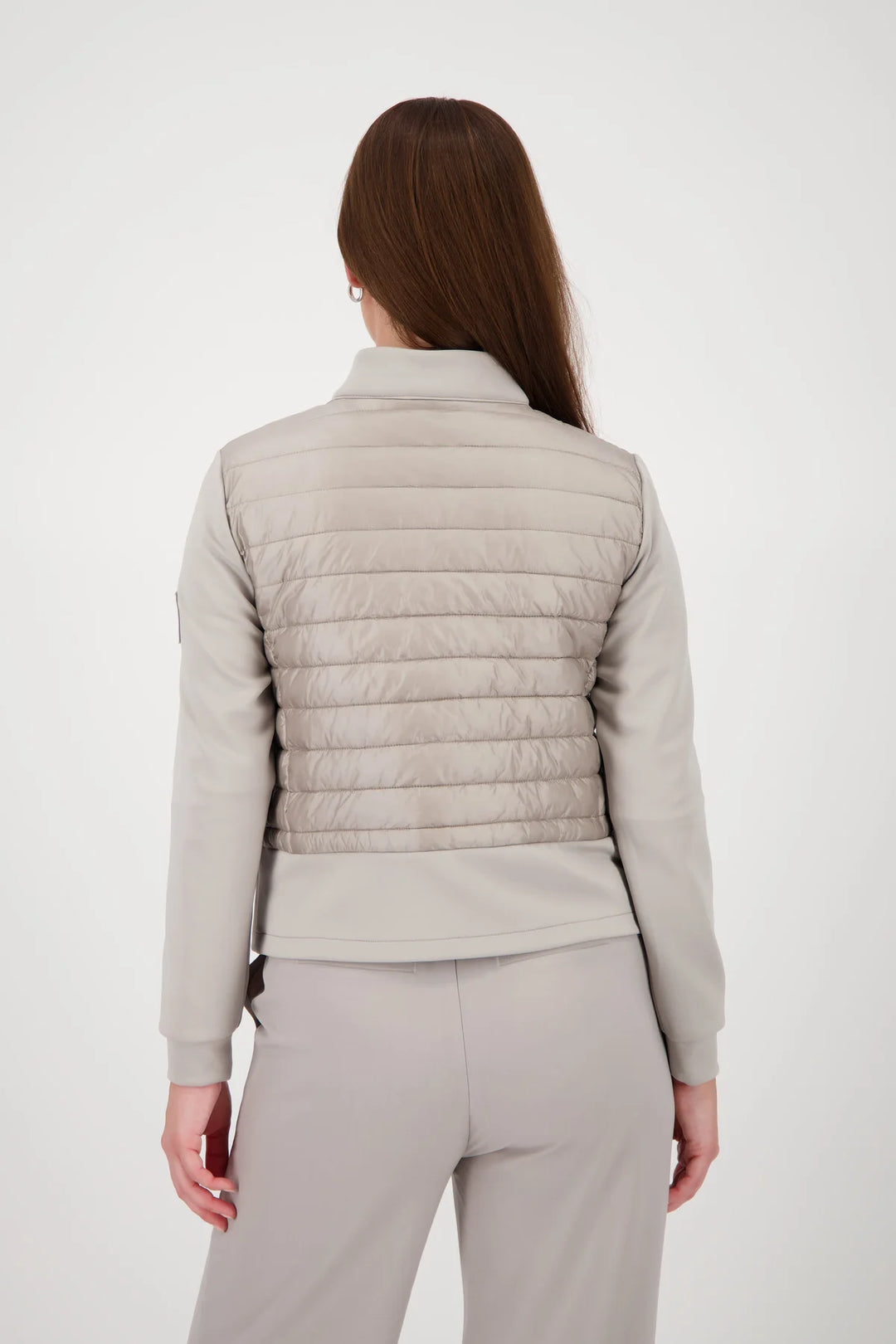 Monari Quilt Jacket In Greige