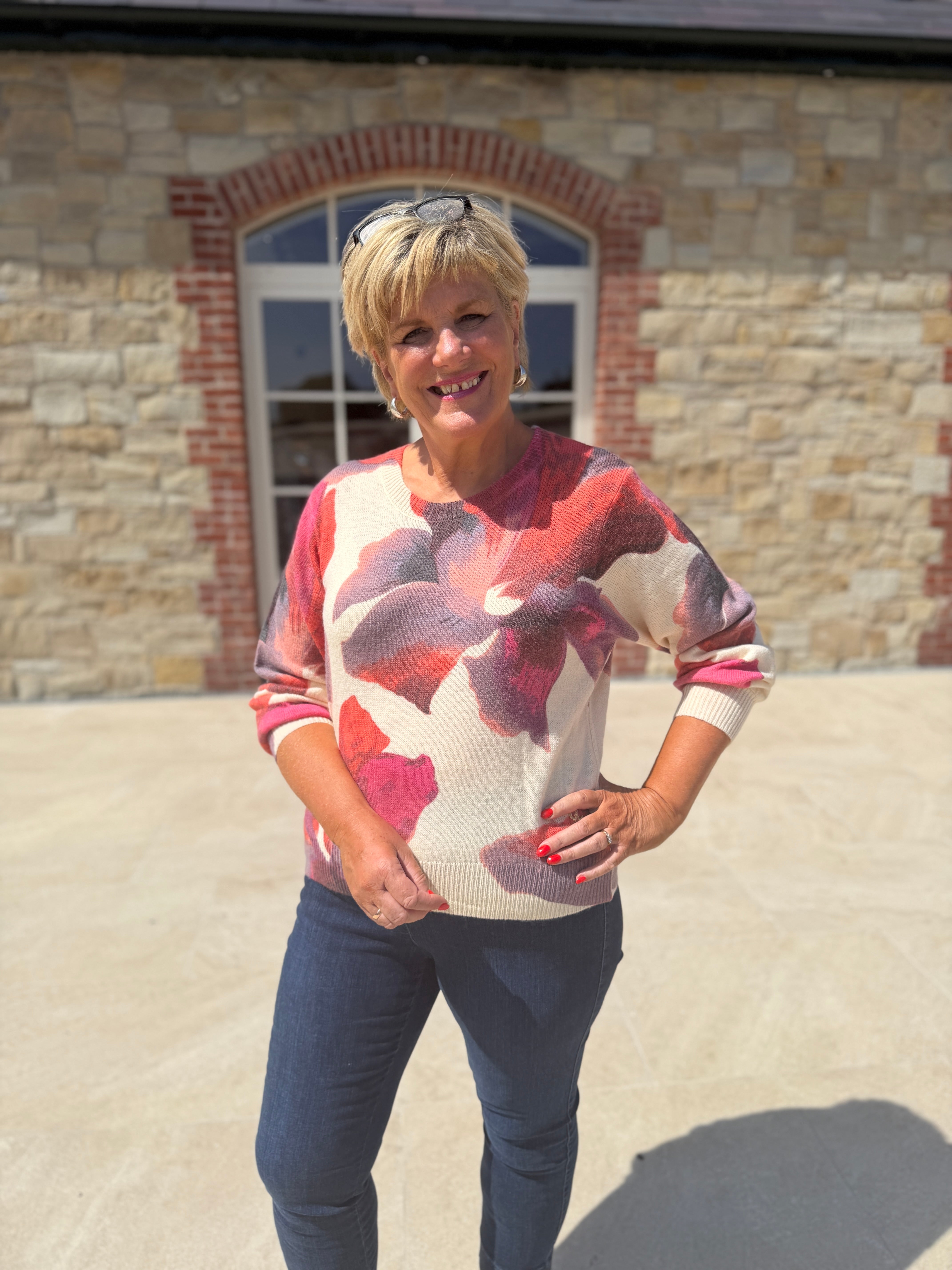 Numph Nuanika Pullover In Whitecap Gray
