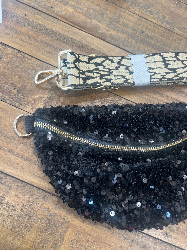 Eliza Gracious Sparkle Bag in Black