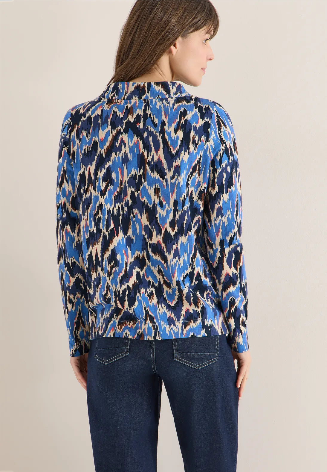 Cecil Funnel Neck Sweatshirt In Cloud Blue
