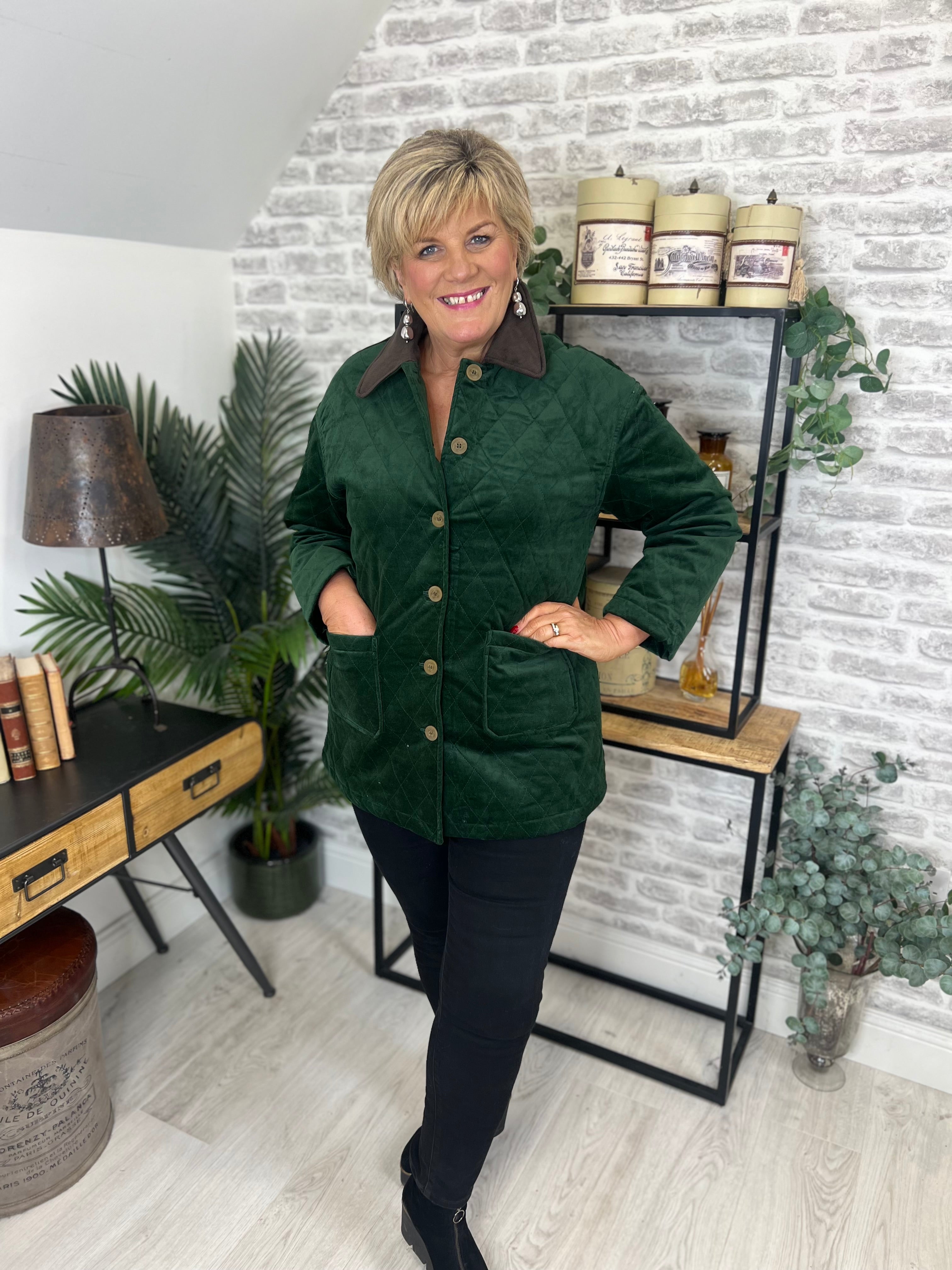 FRNCH Laia Jacket In Green