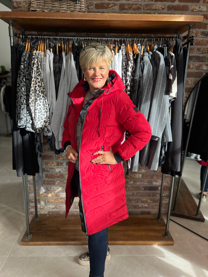 Street One Padded Coat In Carpet Red