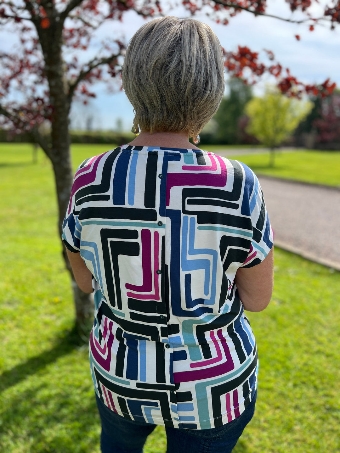 Cecil Geometric T-Shirt In Multi