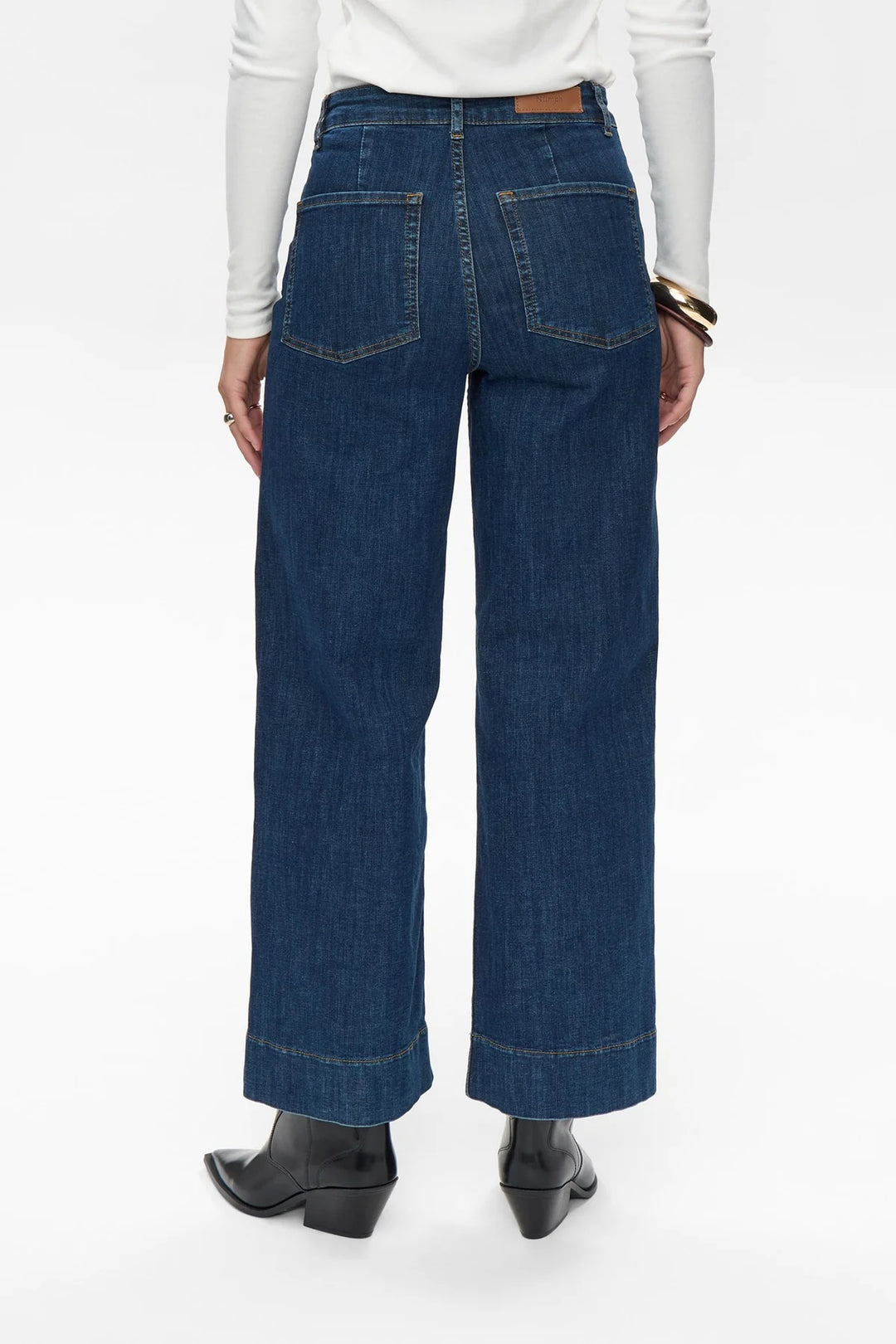 Nümph Nuparis Cropped jeans In Dark Blue Denim