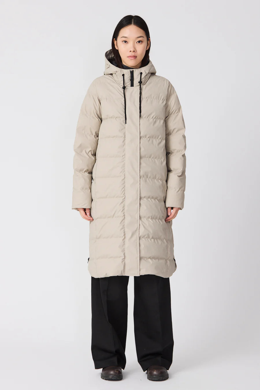 Tanta Puddle Puffa raincoat in Stone Grey