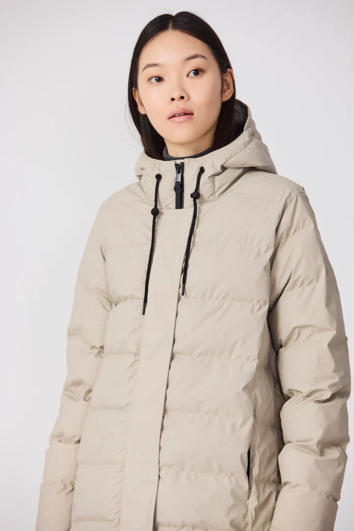 Tanta Puddle Puffa raincoat in Stone Grey