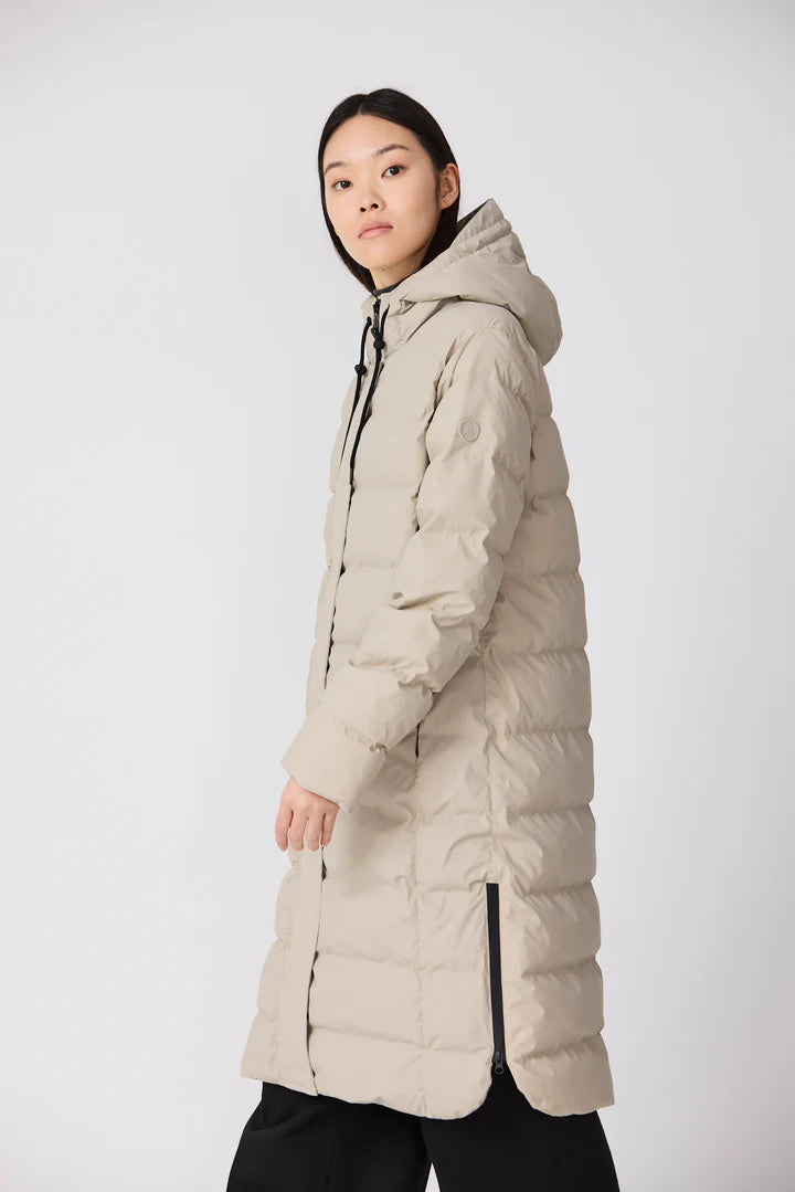 Tanta Puddle Puffa raincoat in Stone Grey