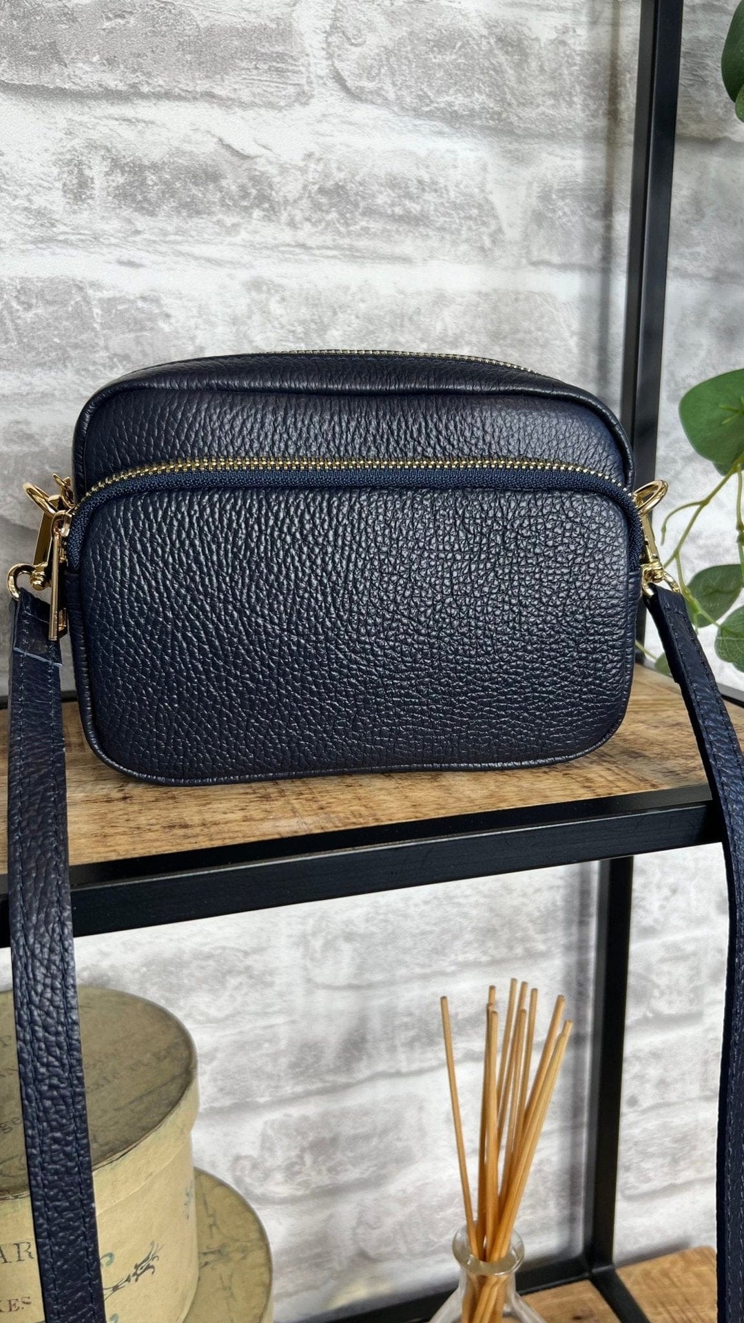 Beth Leather Small Camera Bag - Crabtree Cottage