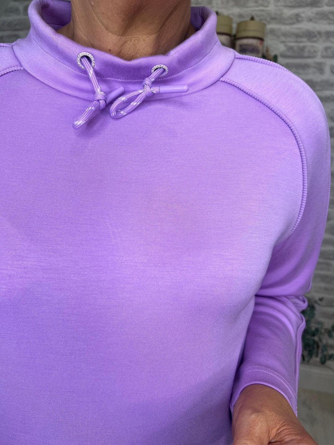 Cecil Matmix Sweatshirt In Sporty Lilac - Crabtree Cottage