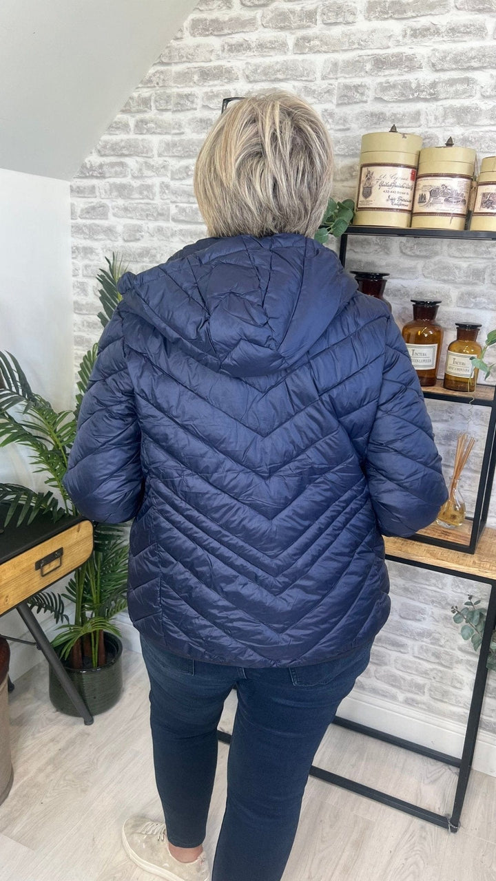 Cecil Padded Jacket With Detachable Hood - Crabtree Cottage