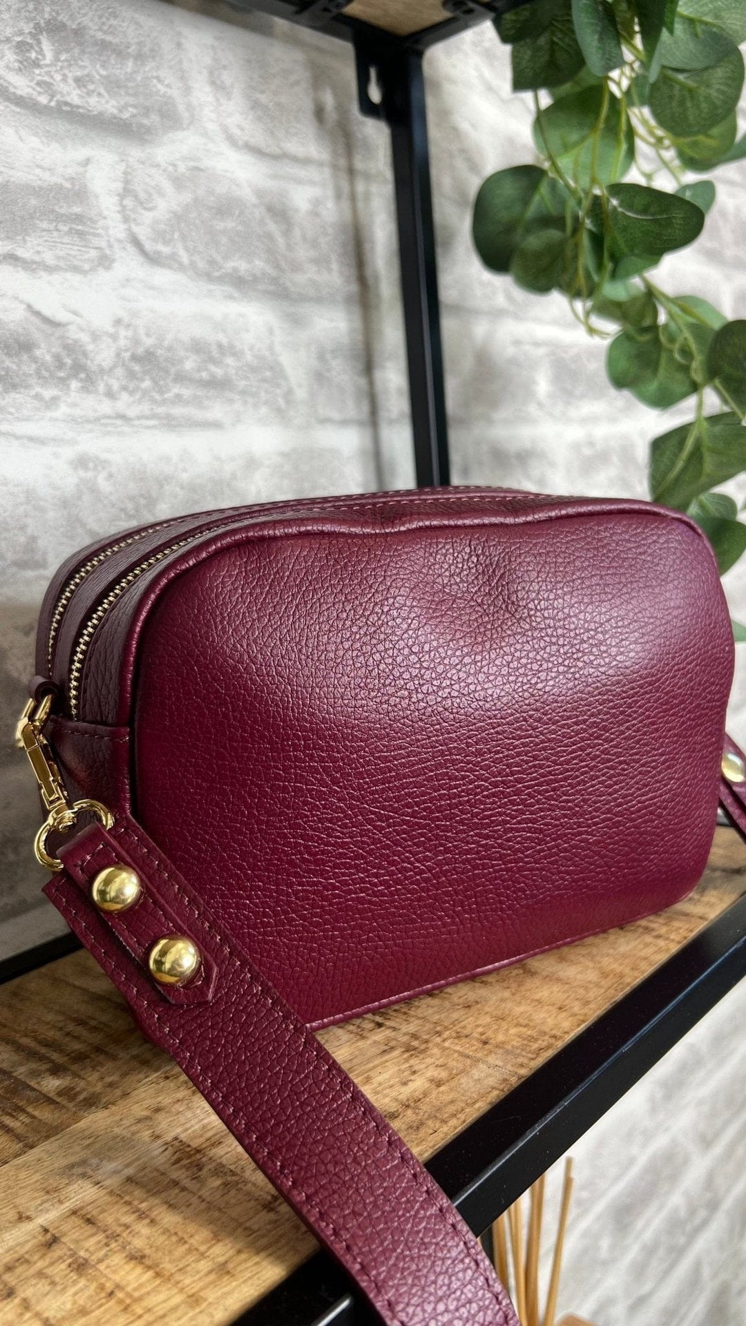 Ciara Leather Medium Crossbody Bag - Crabtree Cottage