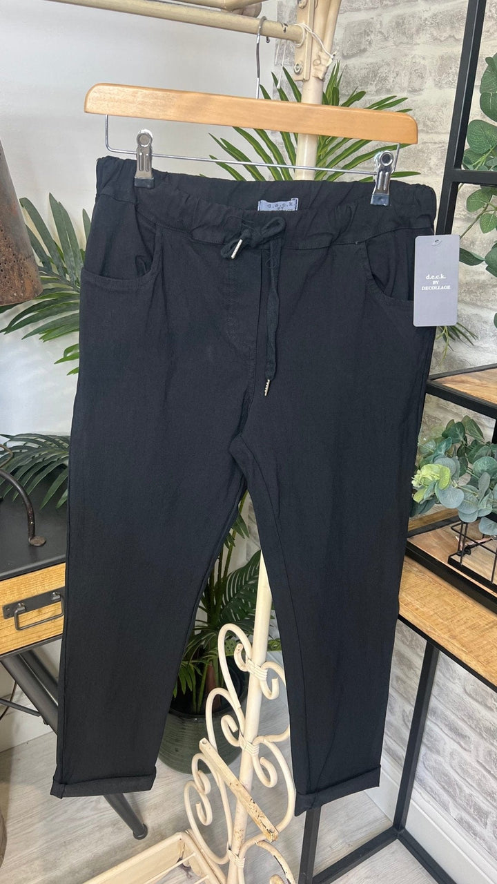 Deck By Decollage Drawstring Trousers - Crabtree Cottage
