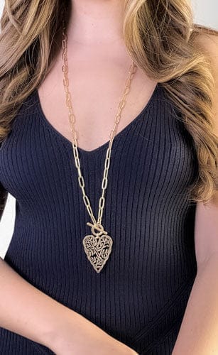 Envy Gold Long Chain Link Necklace