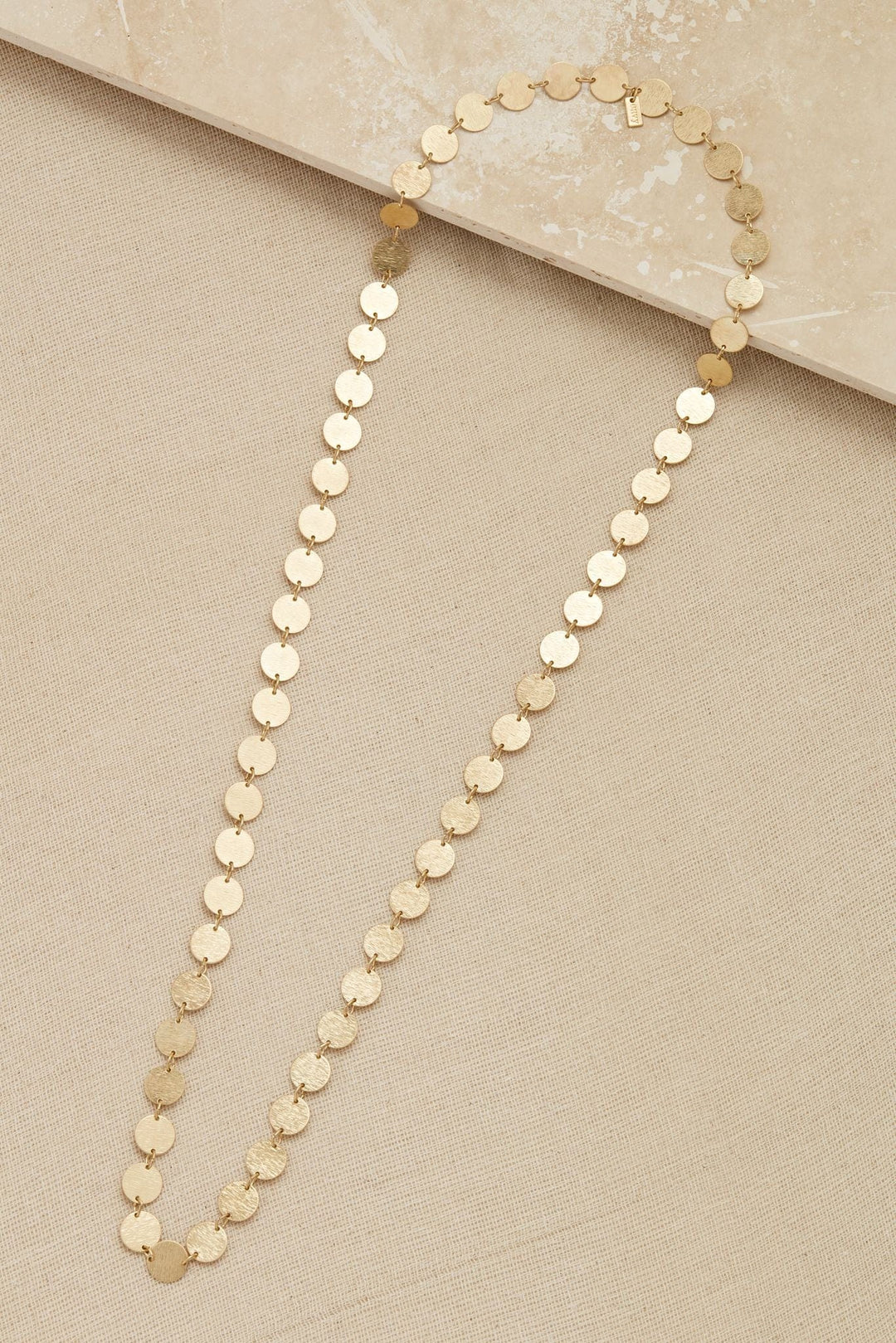 Envy Gold Necklace With Circle Links - Crabtree Cottage