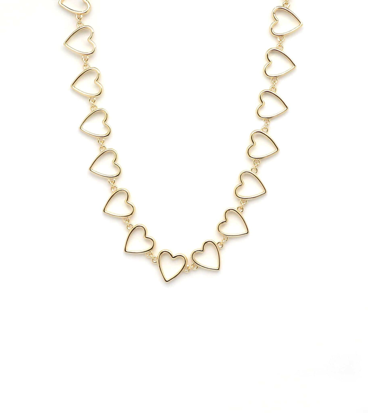 Envy Gold Short Chunky Heart Necklace