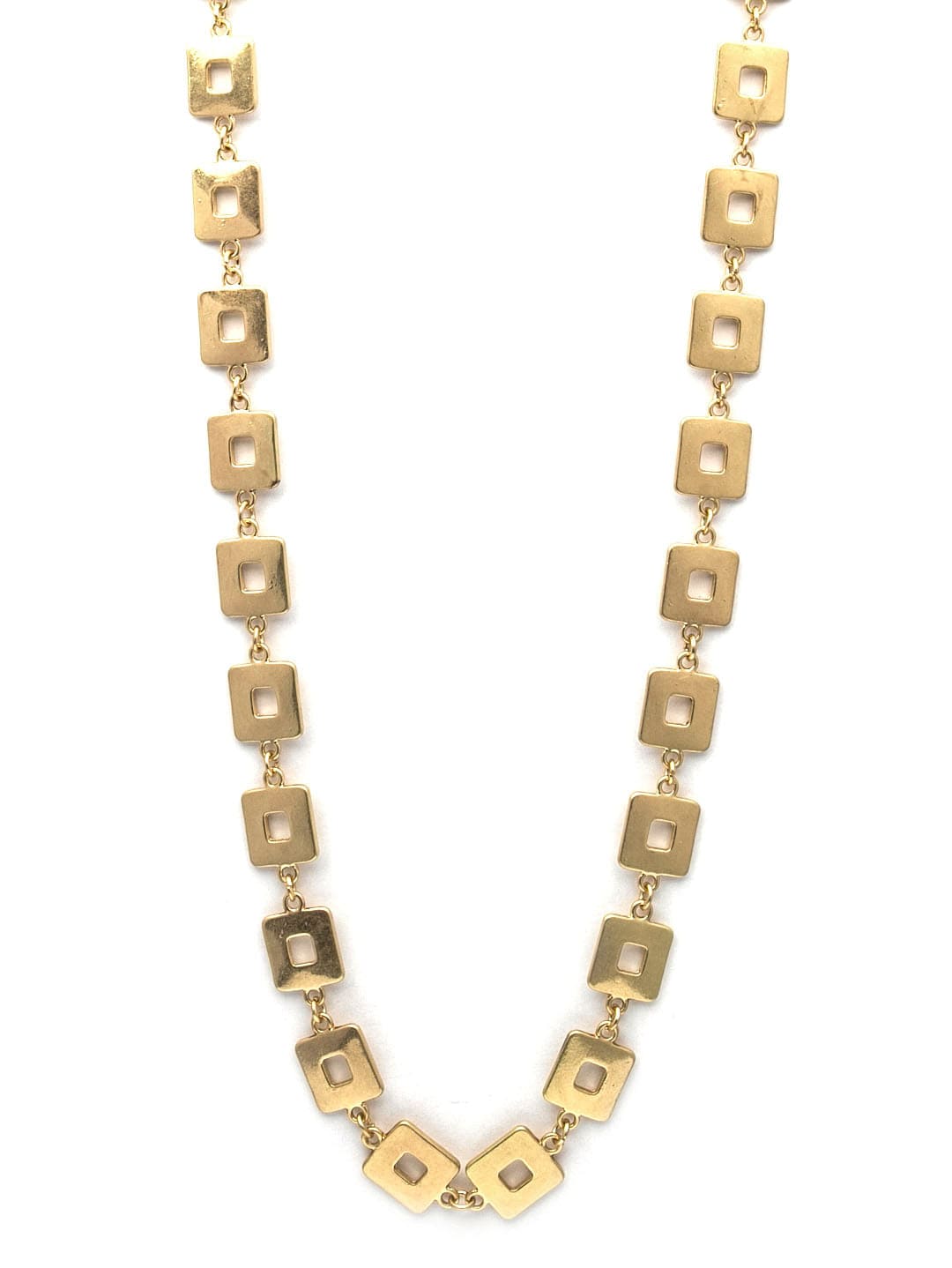 Envy Trinny Gold Necklace With Square Links - Crabtree Cottage