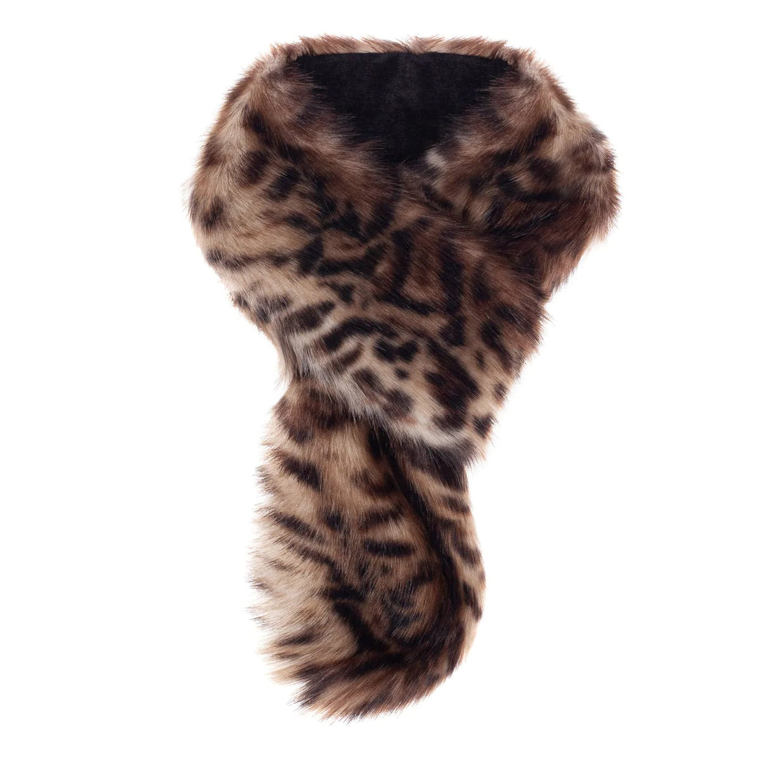 Helen Moore Luxury Faux Fur Petite Loop Scarf-Ocelot