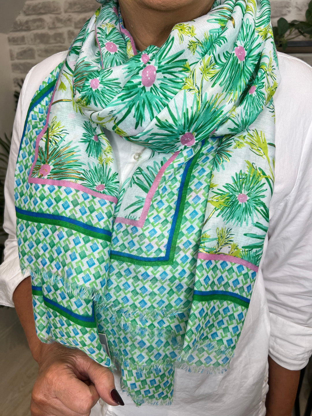 Kate Honor Green Scarf