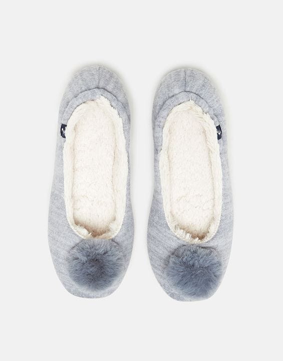 Joules Blue Pombury Ballet Slippers - Crabtree Cottage