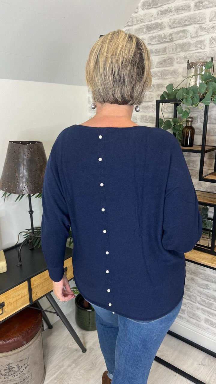 Kate & Pippa Elba Pearl Knit Jumper - Crabtree Cottage