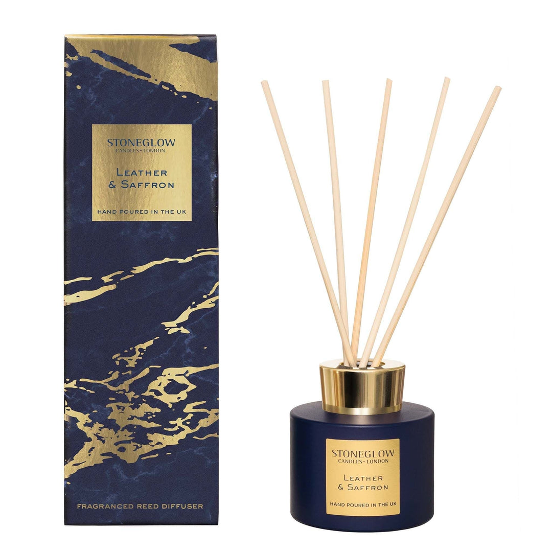 Luna Leather & Saffron Diffuser - Crabtree Cottage