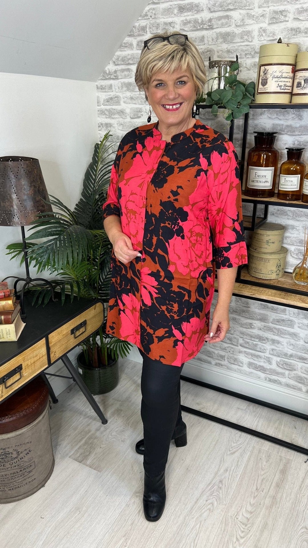 Masai Geam Long Shirt In Picante - Crabtree Cottage