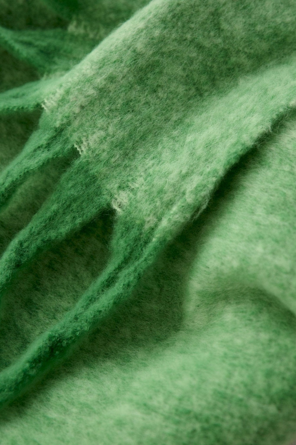 Oui Blanket Scarf With Tassels In Green - Crabtree Cottage