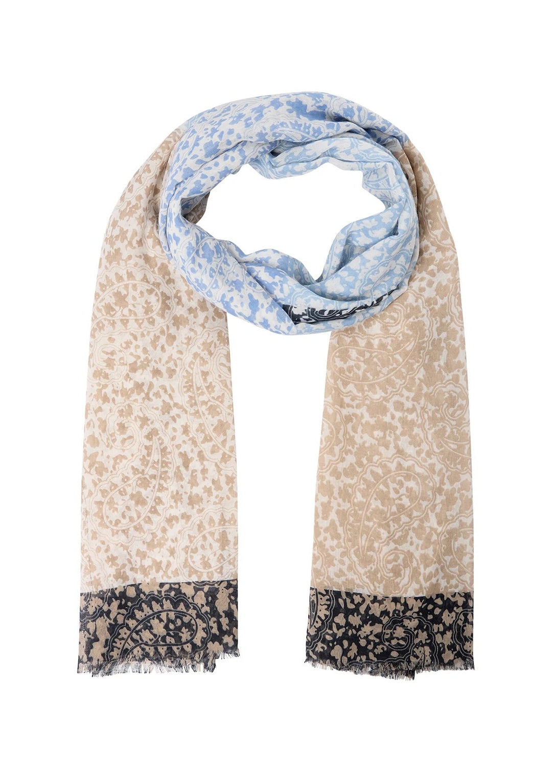 Soya Concept Denezia Scarf In Blue Multi - Crabtree Cottage