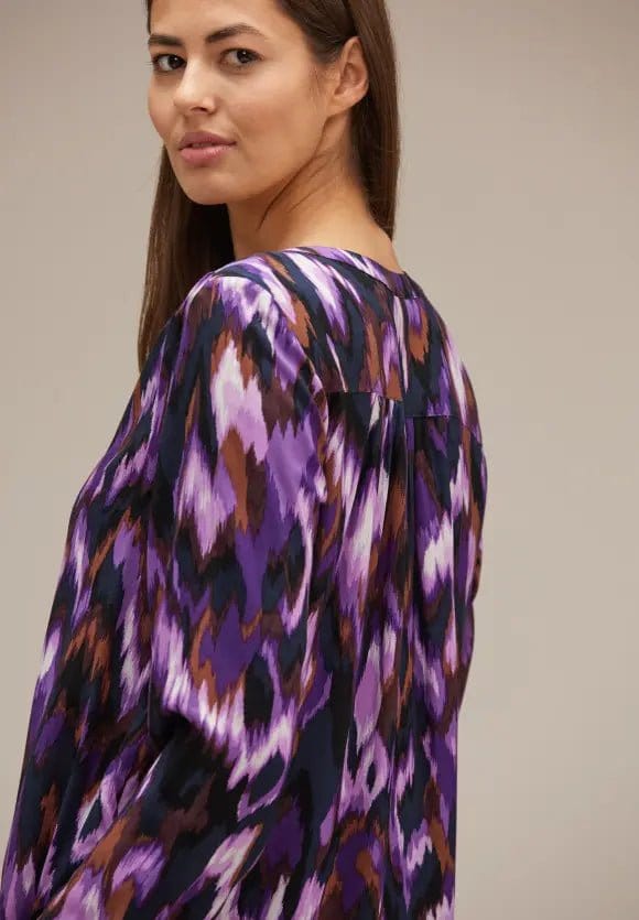 Street One Bamika Blouse In Deep Pure Lilac - Crabtree Cottage