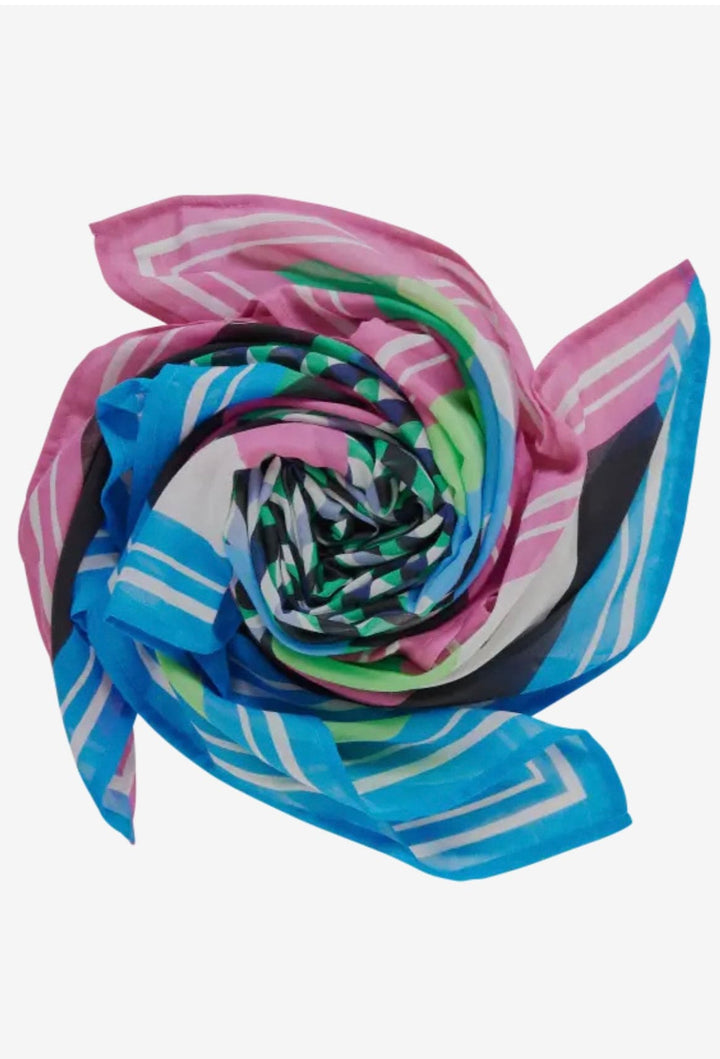 Street One Printed Triangle Scarf In Multicolour - Crabtree Cottage