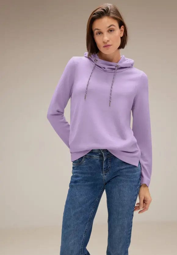 Street One Soft Hoodie In Pure Lilac - Crabtree Cottage