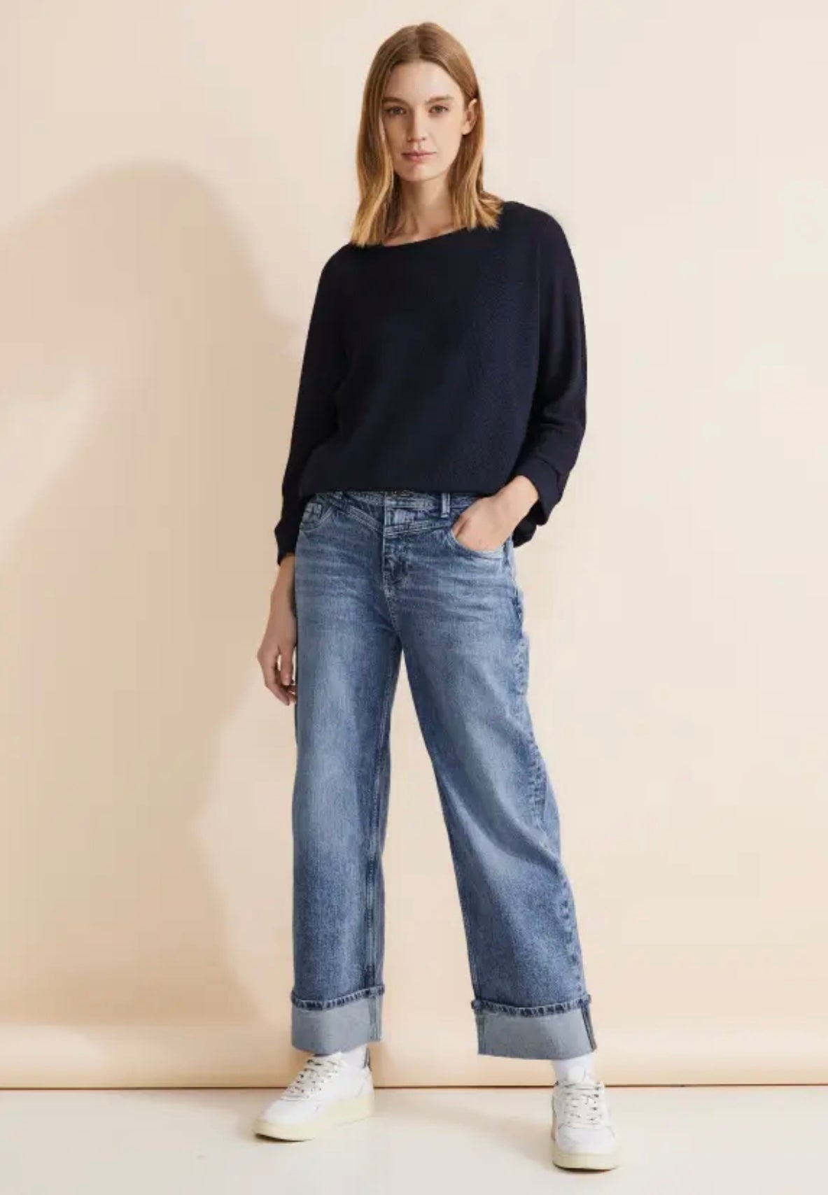 Street One Straight Leg Denim Jeans In Light Blue Wash - Crabtree Cottage