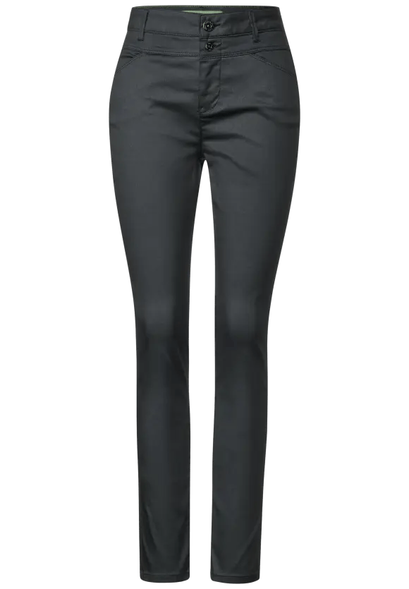 Street One Style York HW Jeans In Black Silver - Crabtree Cottage