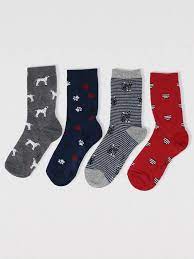 Thought Tillie GOTS Organic Cotton 4 Pack Animal Socks Gift Box - Crabtree Cottage