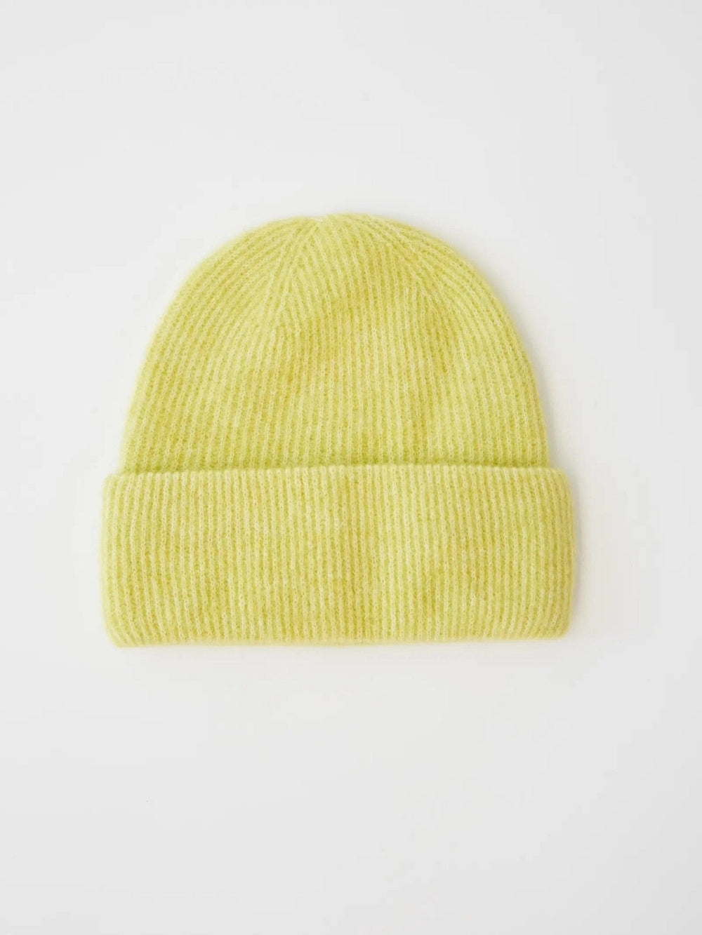 White Stuff Lime Green Ribbed Beanie - Crabtree Cottage